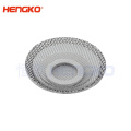 Hengko poroso metal sinterizado en polvo de acero inoxidable/malla o disco de filtro de bronce utilizado para protección del medio ambiente